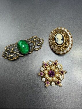 Vintage Trio of brooches